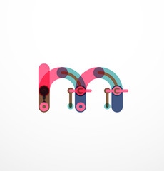 Linear business logo letter