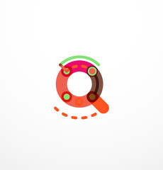 Linear business logo letter