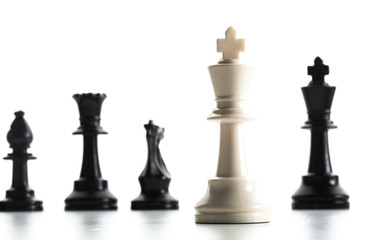 Chess figure isolated on the white background