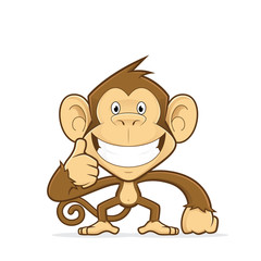 Monkey giving thumbs up