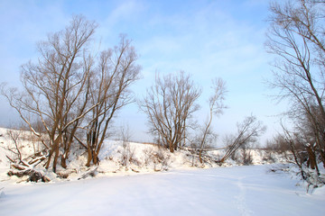 walk on the winter river