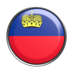Obraz premium Button with Liechtenstein flag