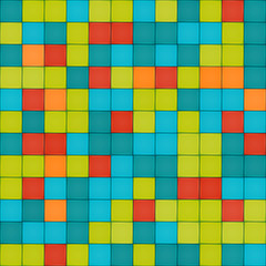Colorful tile seamless pattern design