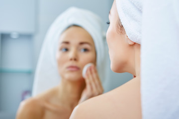 Young Woman in the Bathroom