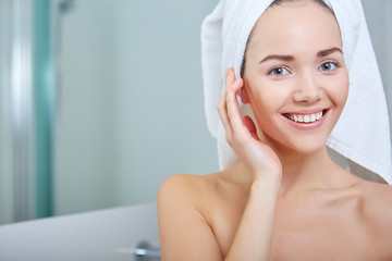 Young Woman in the Bathroom