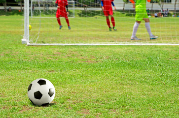 Obraz premium football or soccer ball