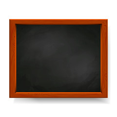 Black vector blackboard isolated on white