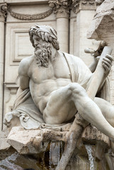 The Fountain of the Four Rivers - Piazza Navona, Rome, Italy