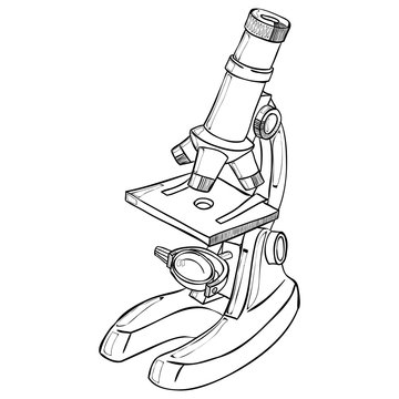 Microscope Drawing PNG Transparent Images Free Download | Vector Files |  Pngtree