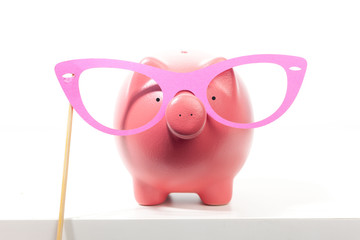 Piggy bank isolated on white background