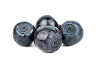 Fresh blueberries isolated