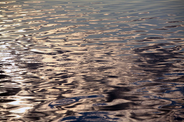 sunset over the river