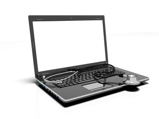 Technology and medicine, 3d render