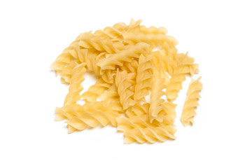 background with raw bright macaroni