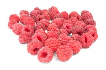 Raspberry isolated over white background