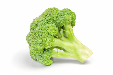 Fresh broccoli cabbage isolated on white background