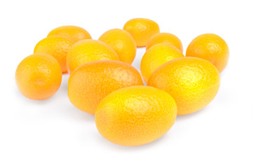 kumquats isolated on white background cutout