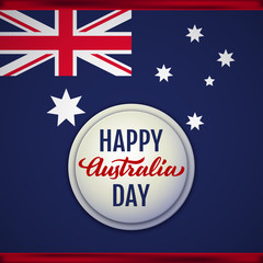 Obraz na płótnie Canvas Happy Australia Day vector illustration, January 26