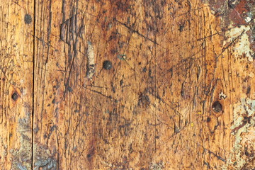 old wooden surface with traces of paint