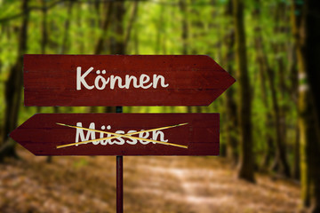 Schild 104 - Können