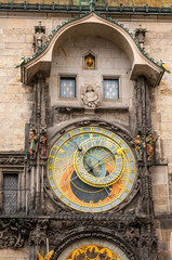 Fototapeta na wymiar Antique Astronomical clock in Prague, Czech Republic