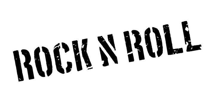 Rock n roll rubber stamp