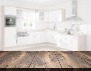 wooden table / background