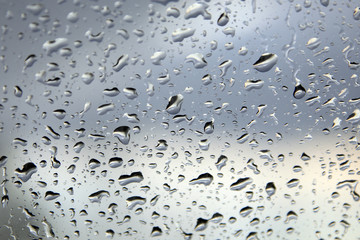 raindrops on the glass
