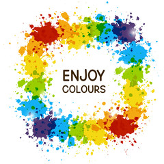 Color paint frame for Your design