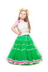 Thoughtful little girl