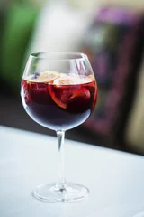 Fotobehang red wine spanish famous traditional sangria gourmet cocktail dri © TravelPhotography