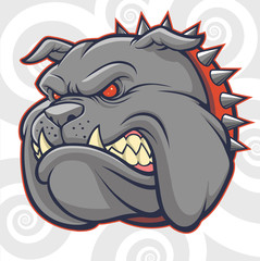 Bulldog Vector Head for Logo and Mascot
