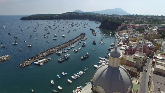 Aerial View of Procida, Italy