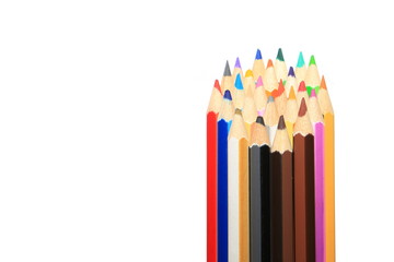 Fototapeta premium Color pencils isolated on white background