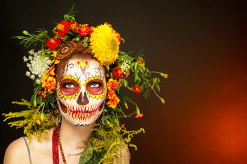 Фейс арт к Хеллоуину.