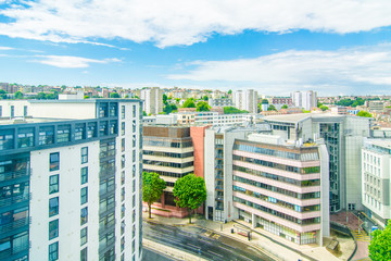 Panorama urbano della città di Bristol, Inghilterra