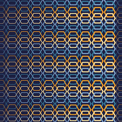 Ethnic boho seamless pattern with hexagons. Print. Repeating background. Cloth design, wallpaper.