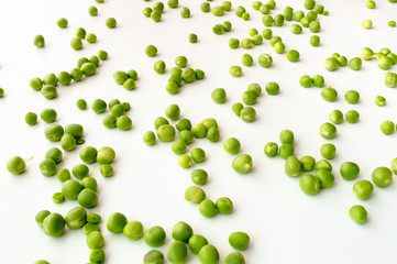 Peas Isolated on White Background