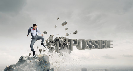 There is nothing impossible . Mixed media