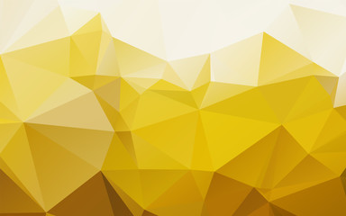 Stylish polygonal radiant yellow 16:10 background with triangles