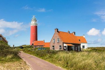 Fototapeta na wymiar Lighthouse on Texel island