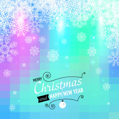 Merry Christmas and Happy New Year card.