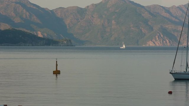 Sailing boats in Mediterranean Sea, Marmaris, Turkey