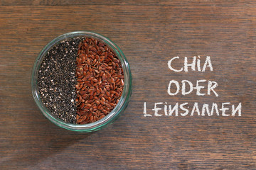 Chia Leinsamen und andere Omega 3 Liferanten