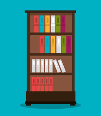 office bookcase isolated icon design, vector illustration  graphic 