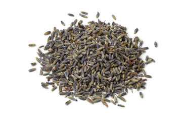 Heap of dried lavender flowers