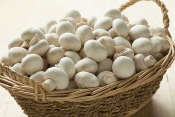 Basket button mushrooms