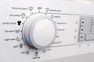 Washing machine control panel