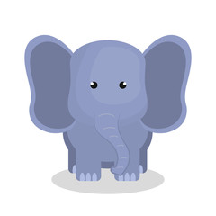 cute elephant isolated icon design, vector illustration  graphic 