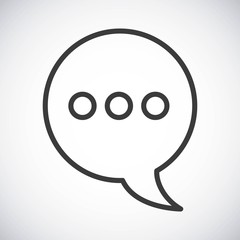 Bubble. Silhouette icon design. Vector graphic